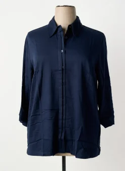 Chemisier Sheego Bleu Manches Longues