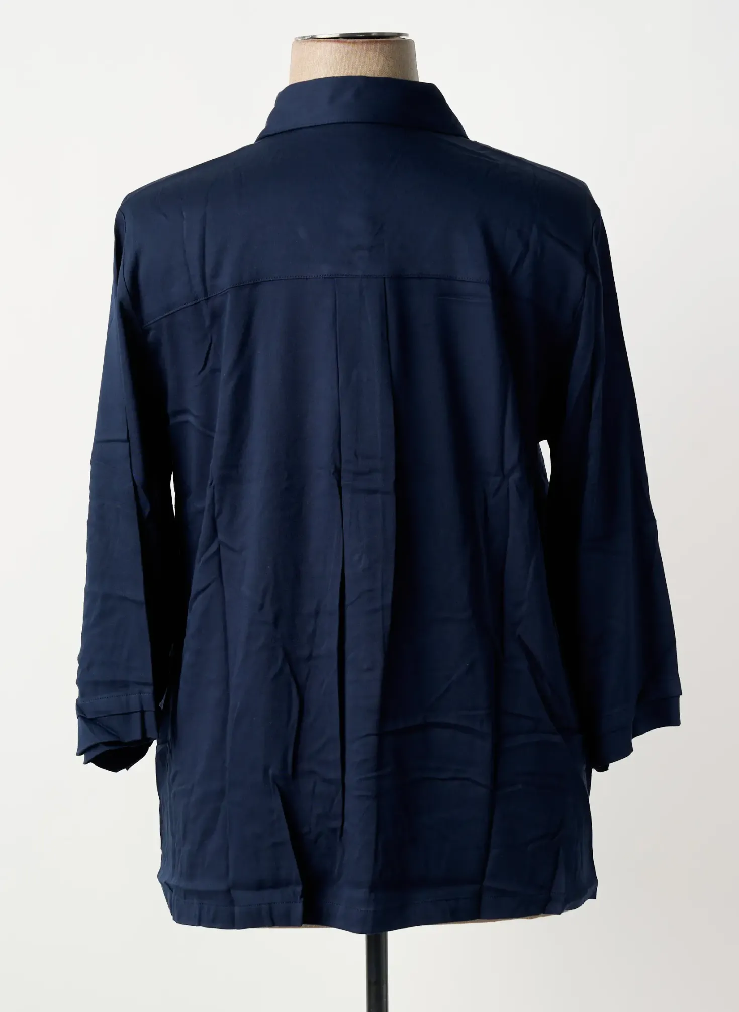 Chemisier Sheego Bleu Manches Longues