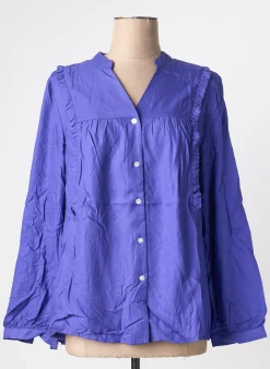 Chemisier Sheego Violet Manches Longues