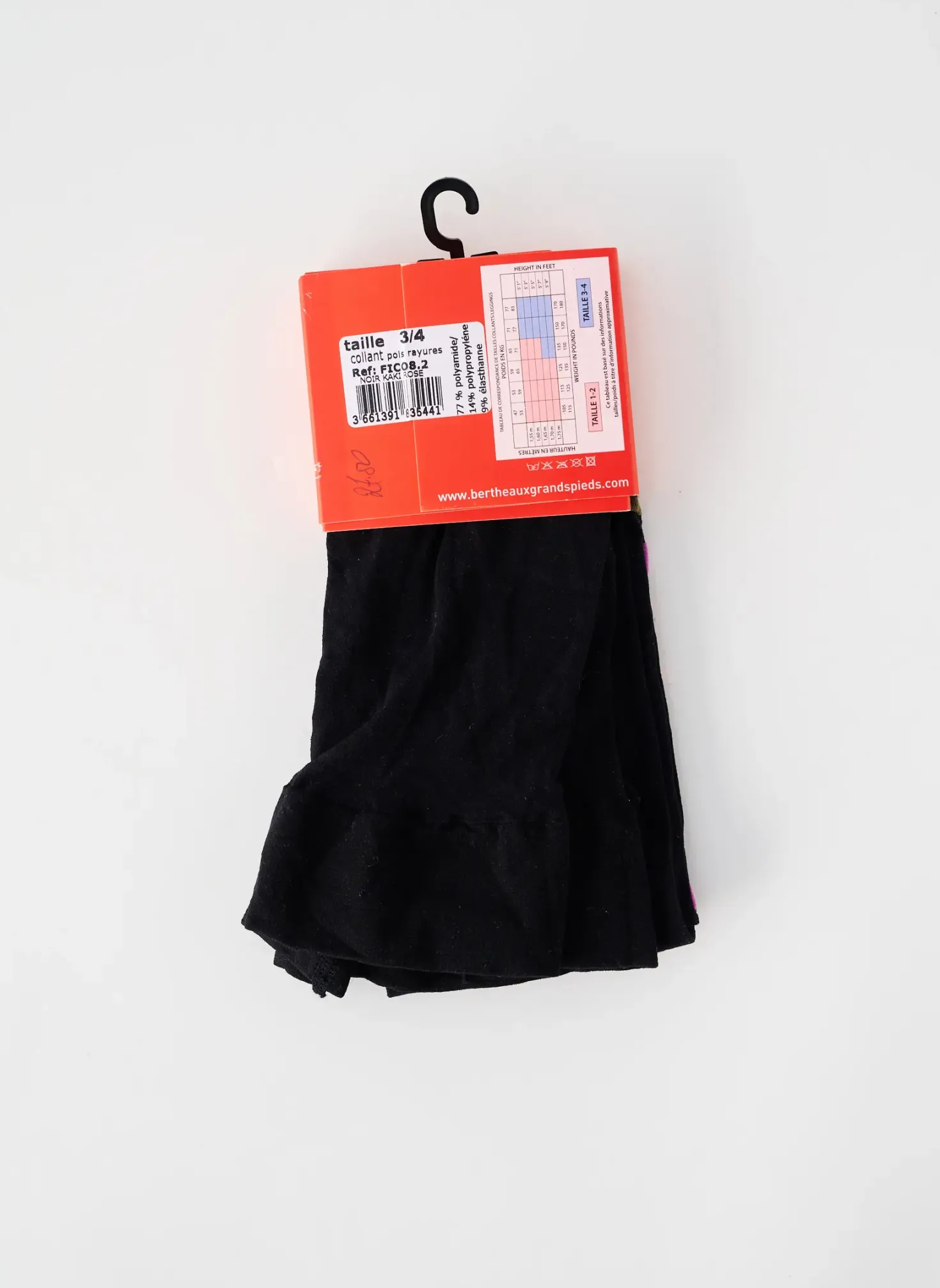 Collants Berthe Aux Grands Pieds Noir