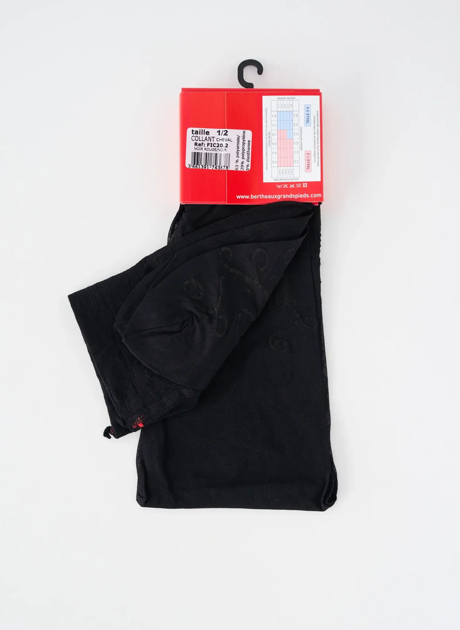 Collants Berthe Aux Grands Pieds Noir