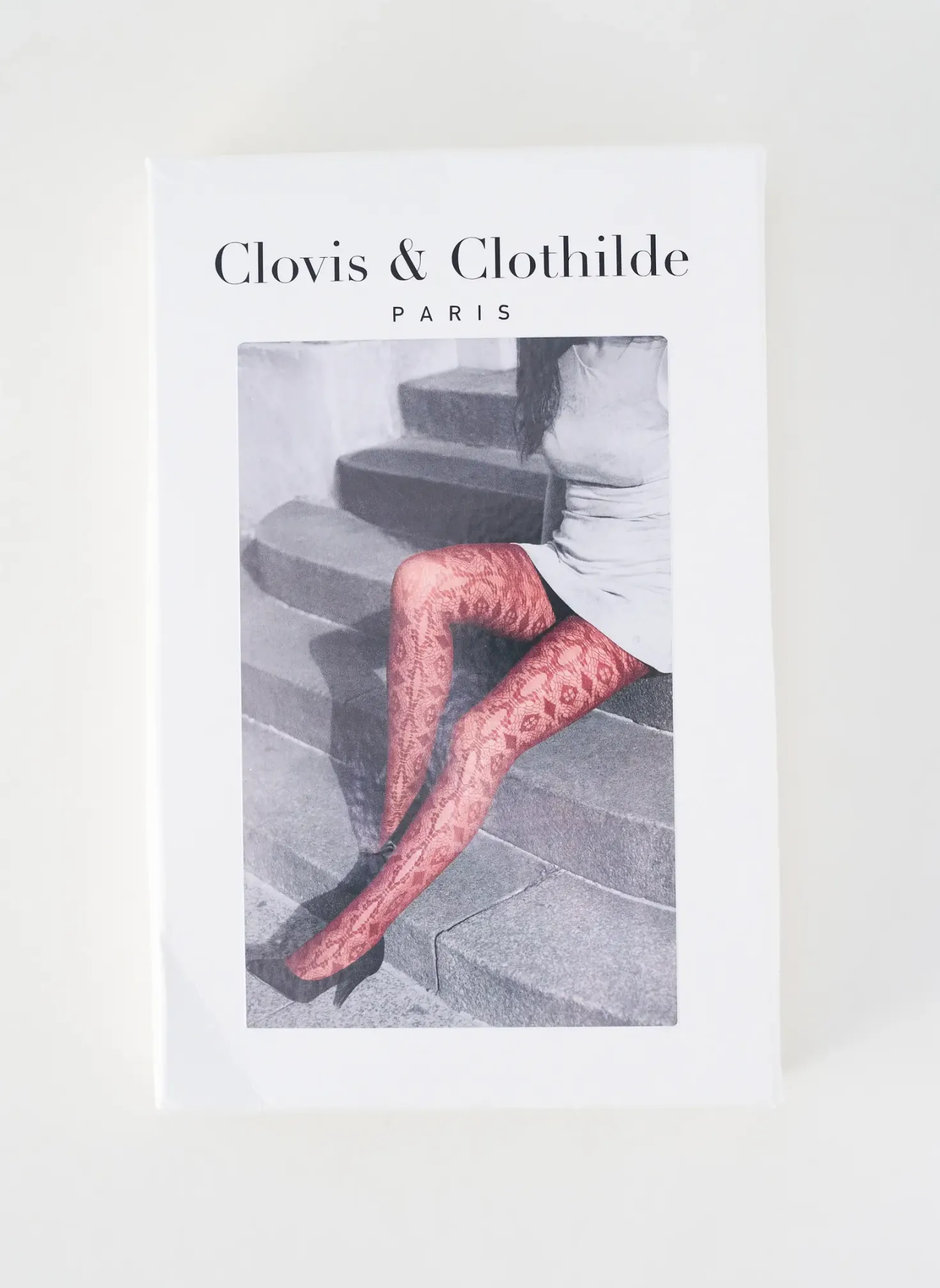 Collants Clovis & Clothilde Rouge