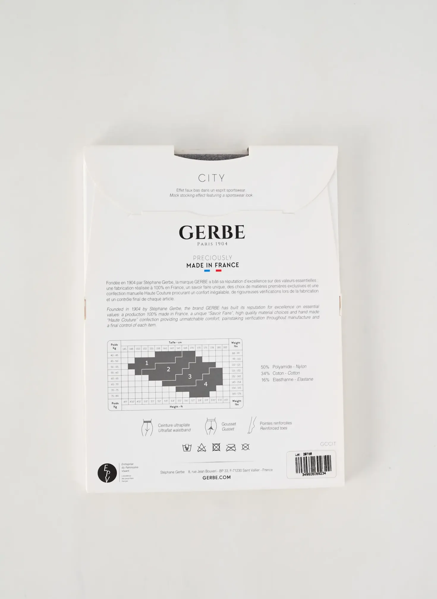 Collants Gerbe Gris