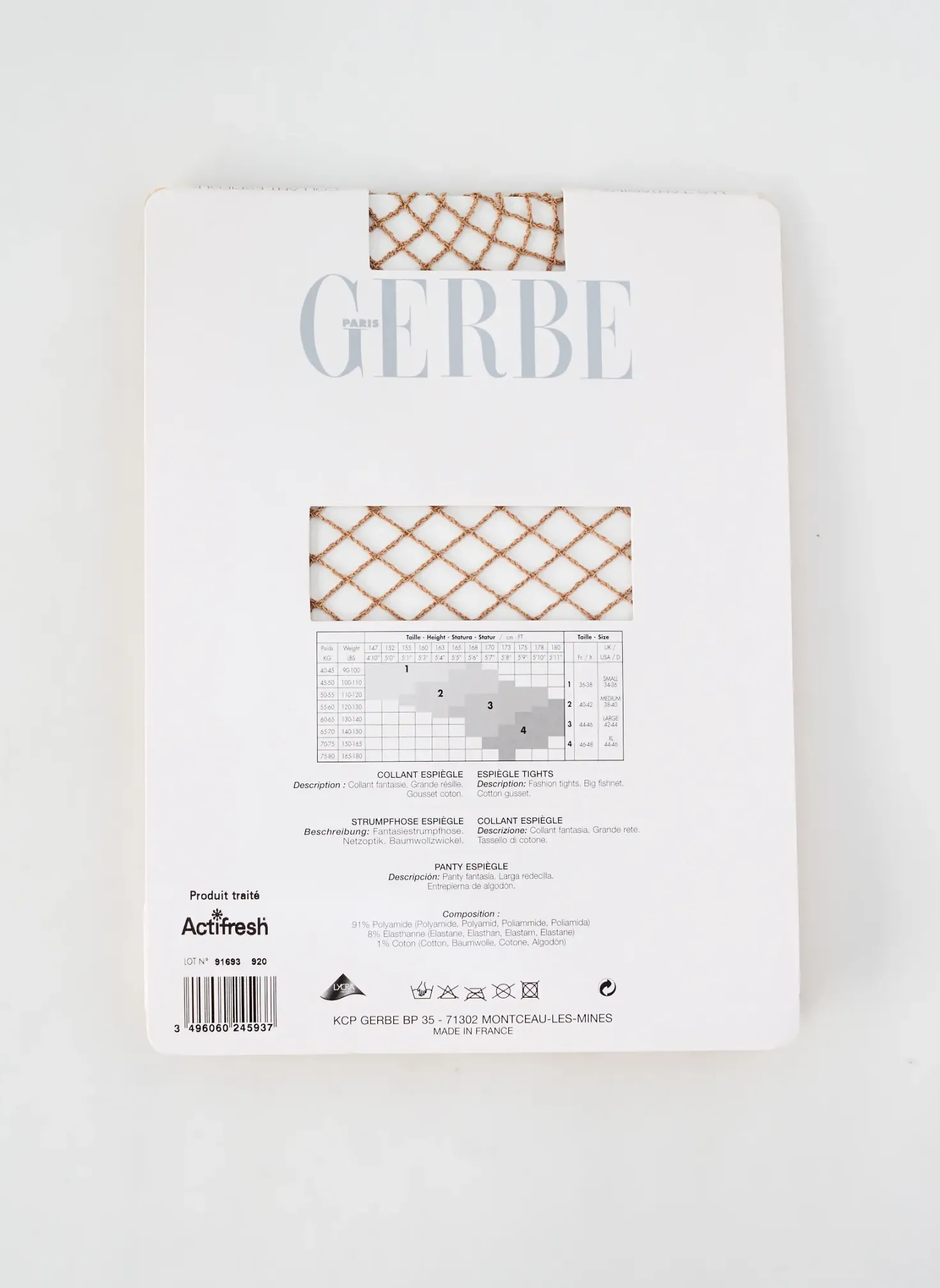 Collants Gerbe Marron