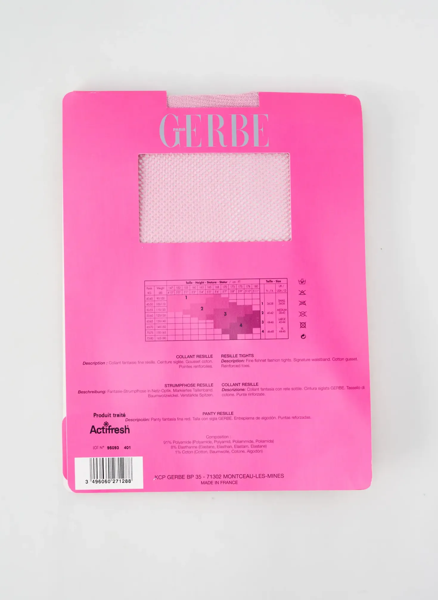 Collants Gerbe Rose