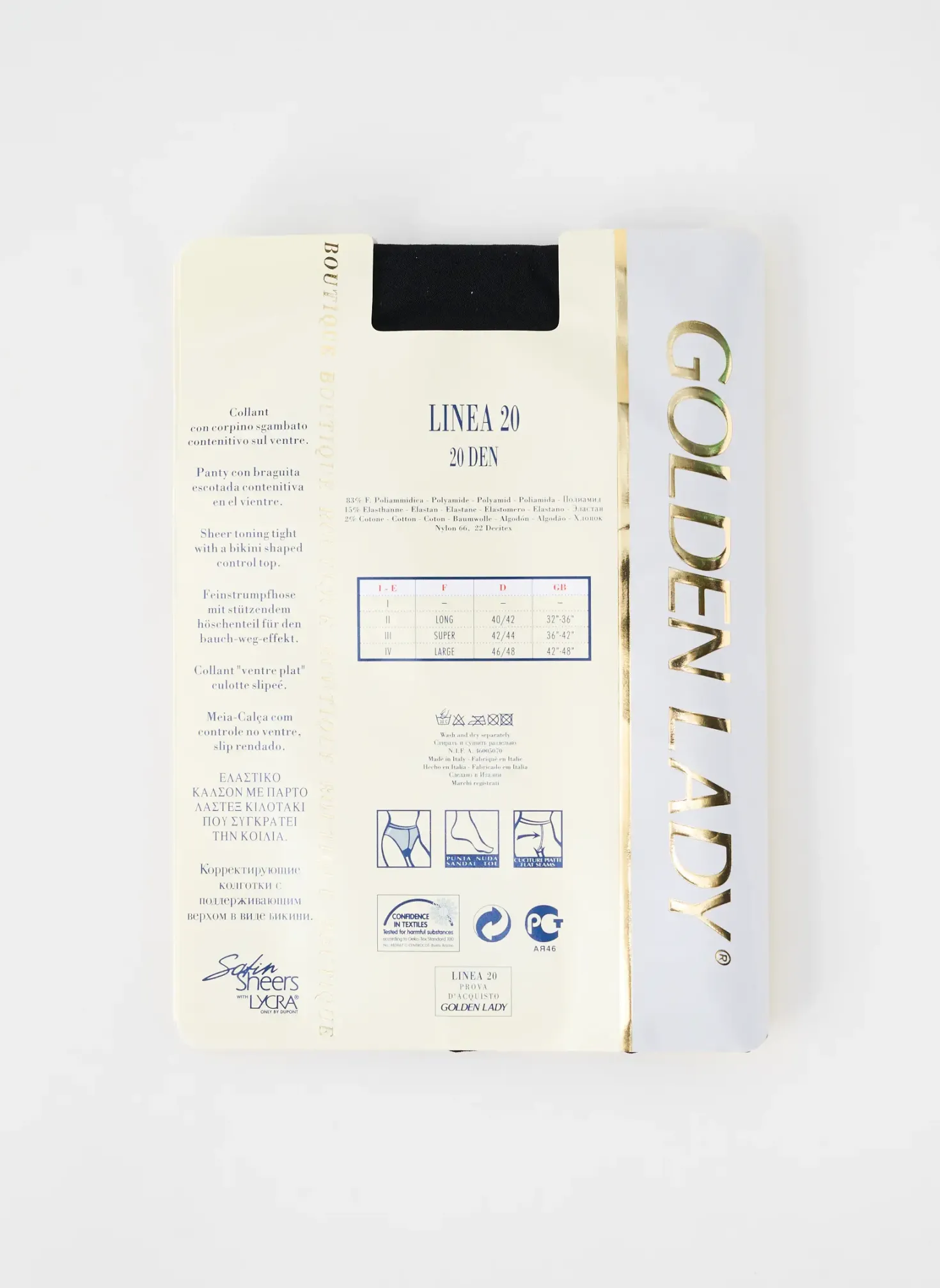 Collants Golden Lady Noir