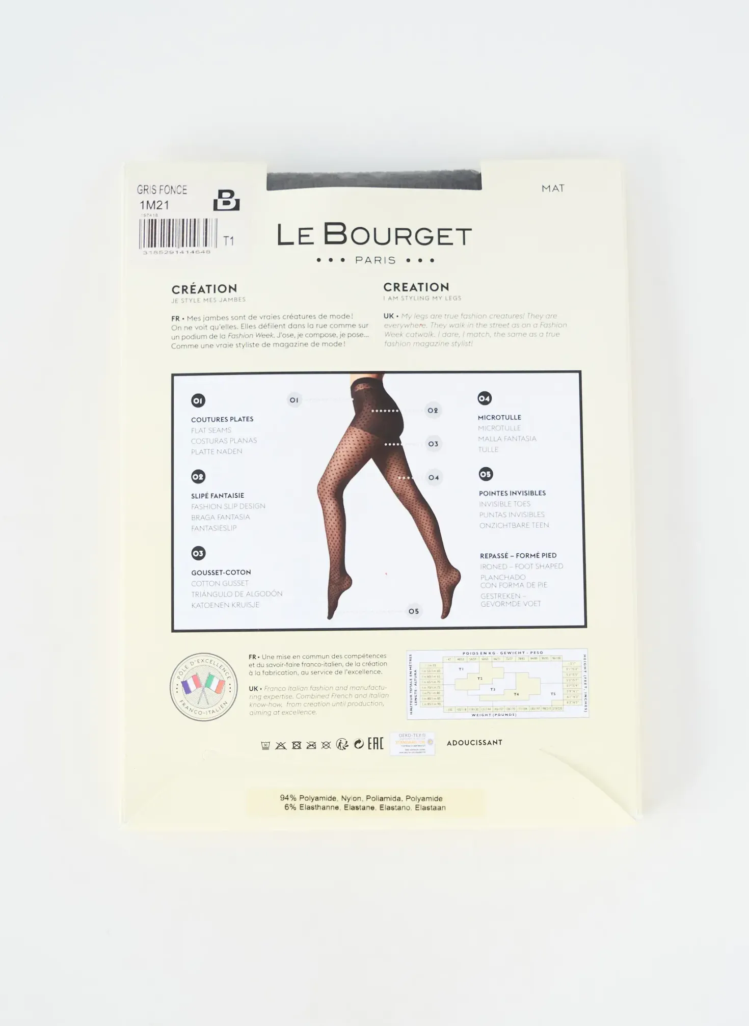Collants Le Bourget Gris