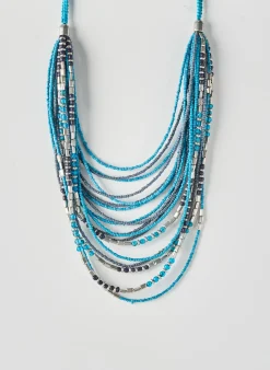 Collier Shan-shan Bleu