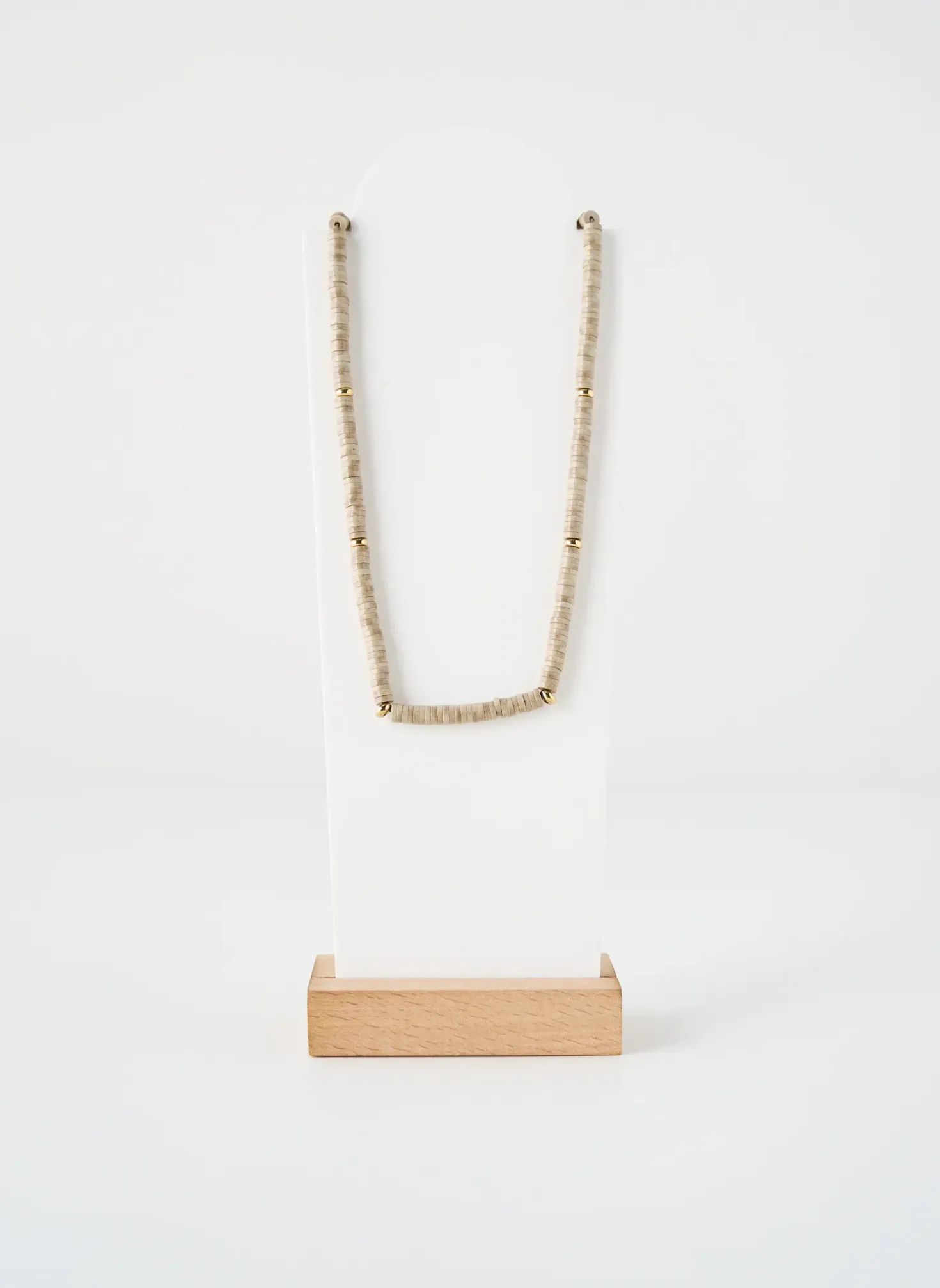 Collier Zag Beige