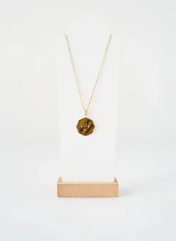 Collier Zag Marron