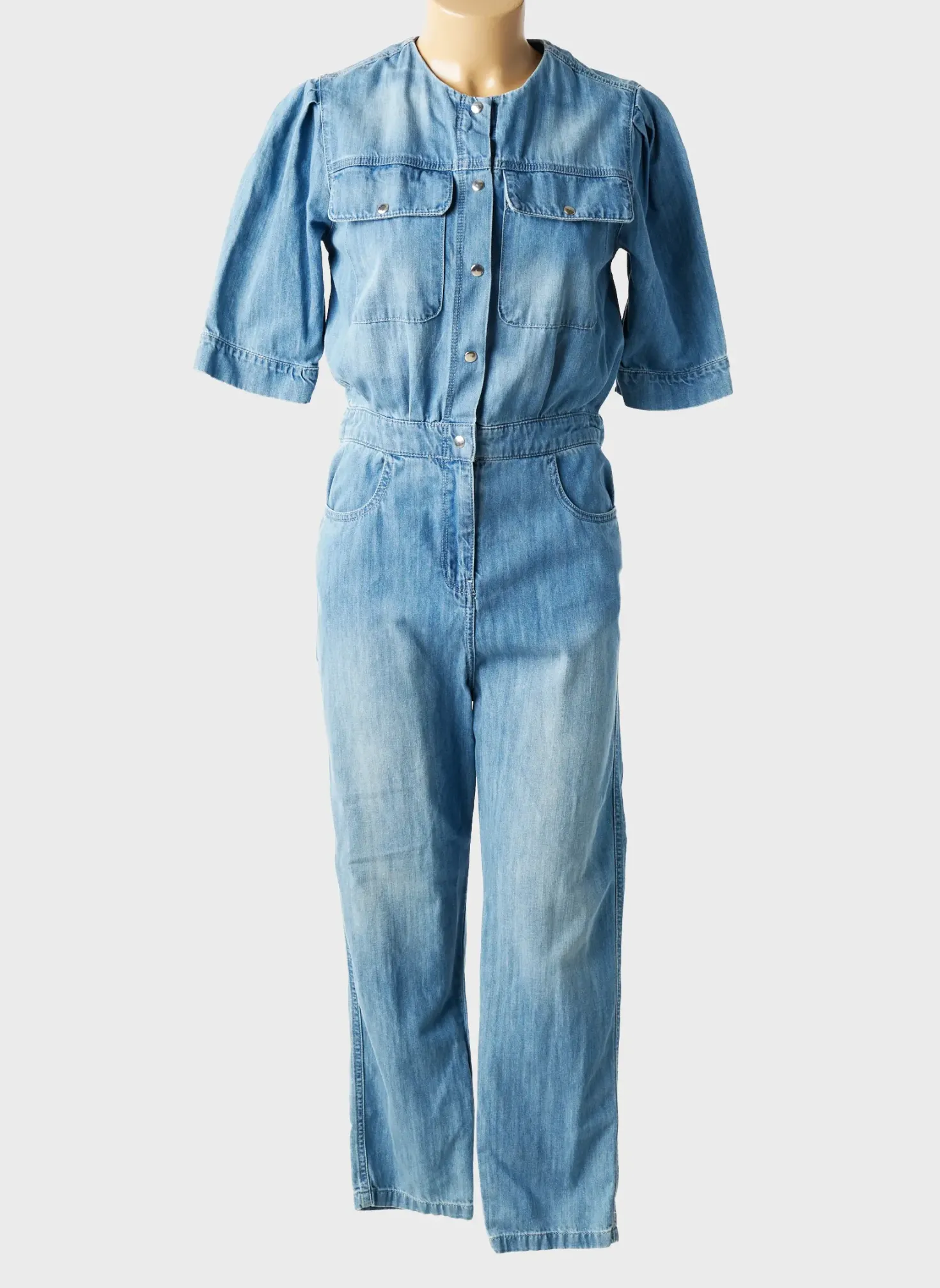 Combi-pantalon Atelier Bô..m Bleu Manches Courtes