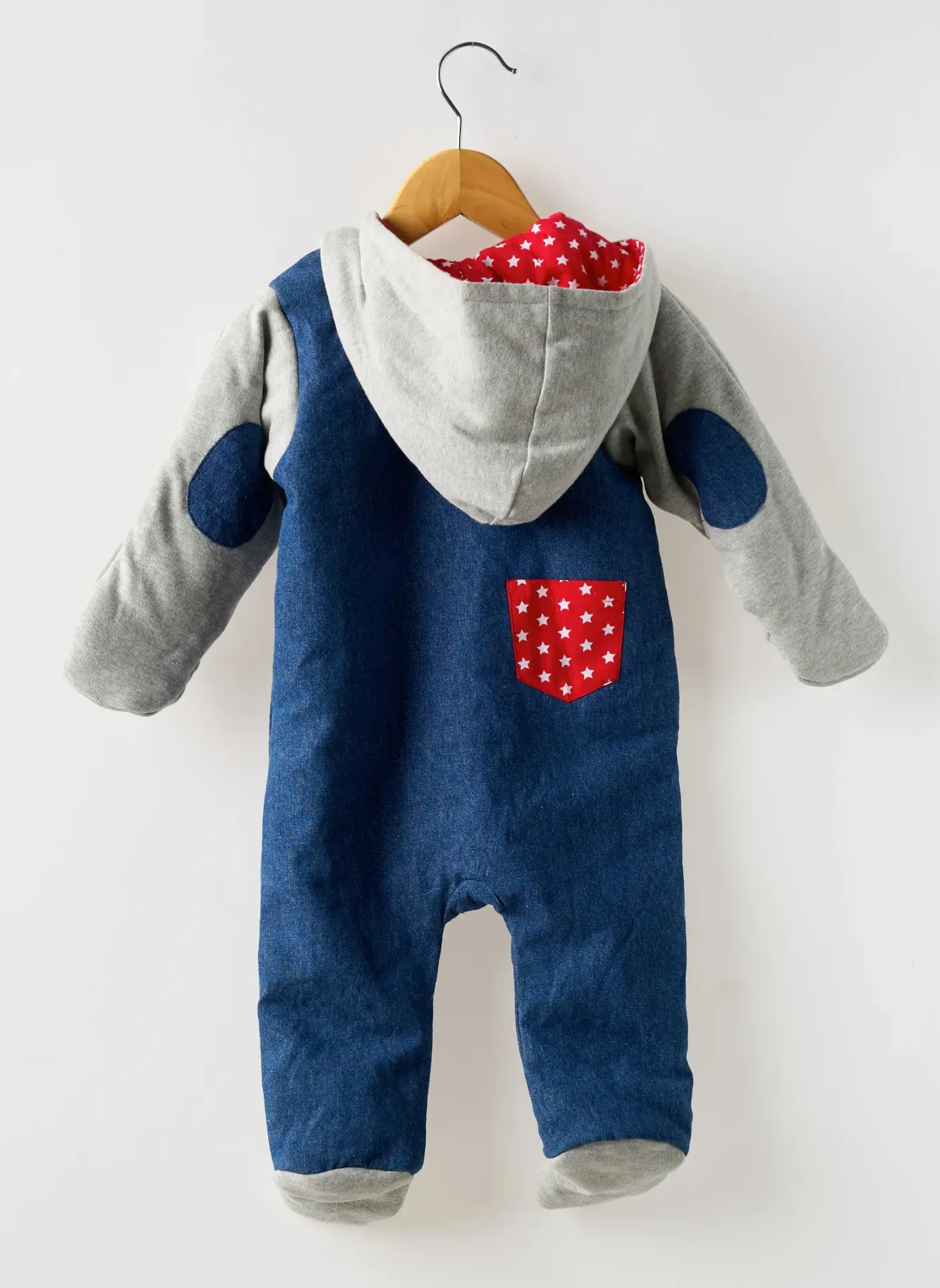 Combi-pantalon Bb And Co Bleu Manches Longues