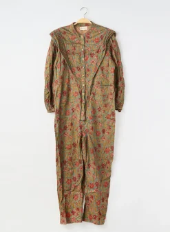 Combi-pantalon Cherubina Vert Manches Longues
