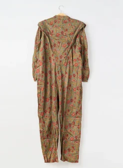 Combi-pantalon Cherubina Vert Manches Longues