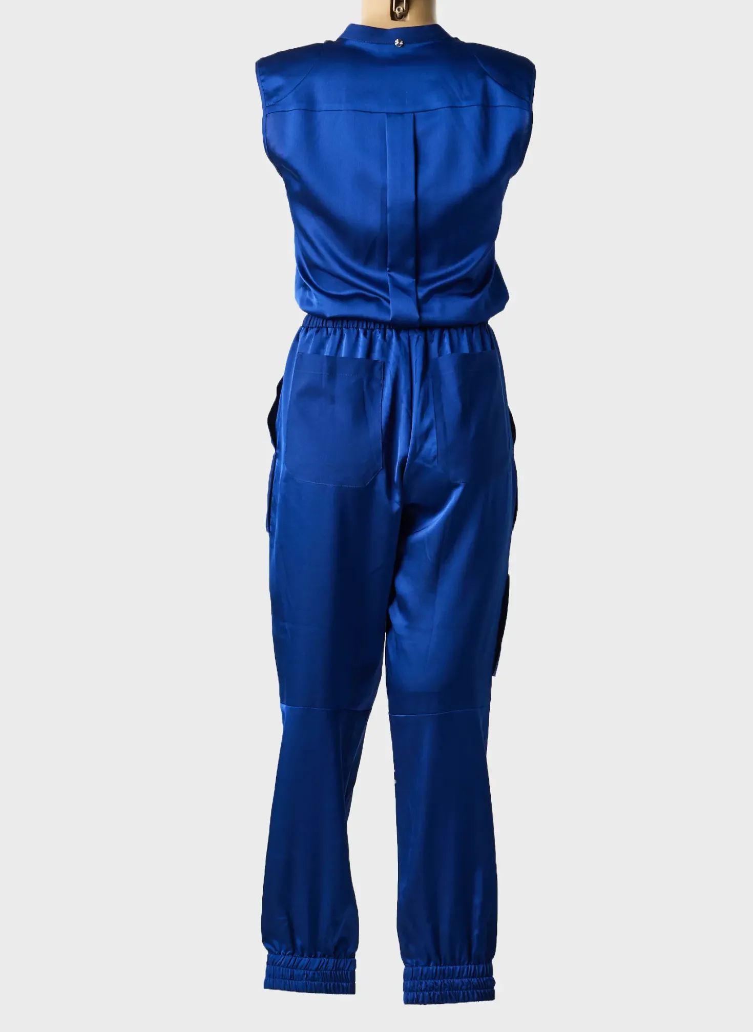 Combi-pantalon High Bleu Sans Manche