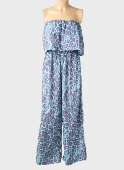 Combi-pantalon Isla Bonita Bleu Sans Manche