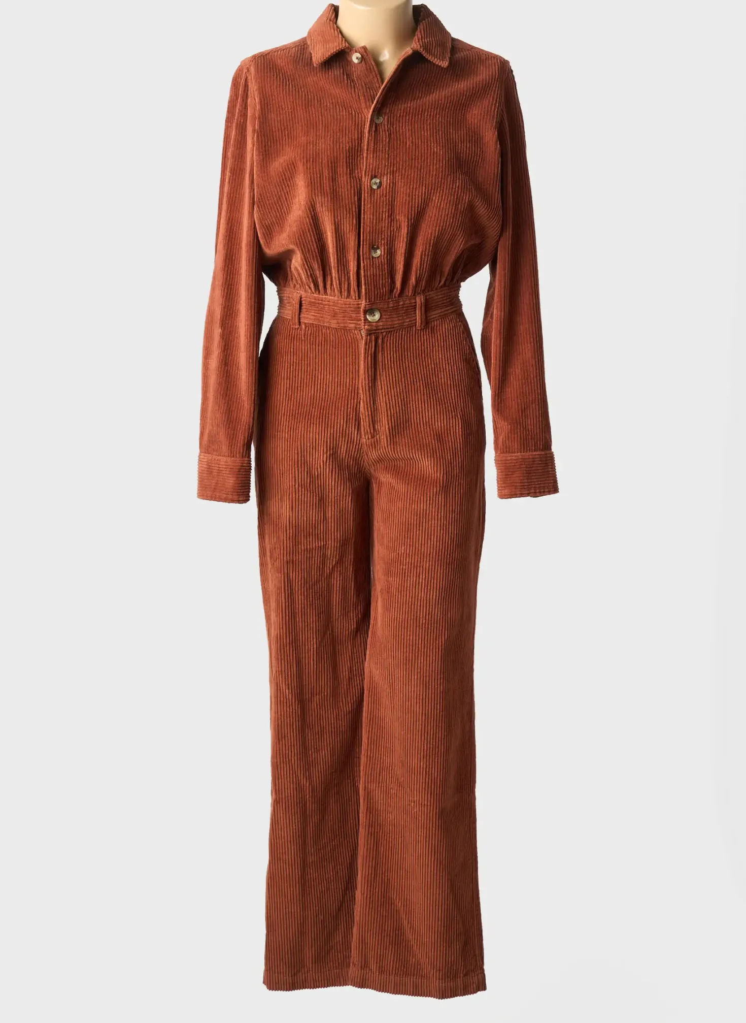 Combi-pantalon Leon & Harper Marron Manches Longues