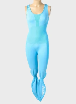 Combi-pantalon Les Poulettes Fitness Bleu Sans Manche