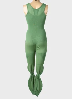 Combi-pantalon Les Poulettes Fitness Vert Sans Manche