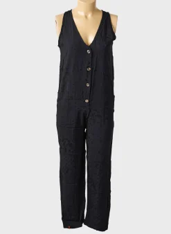 Combi-pantalon Maevy Noir Sans Manche