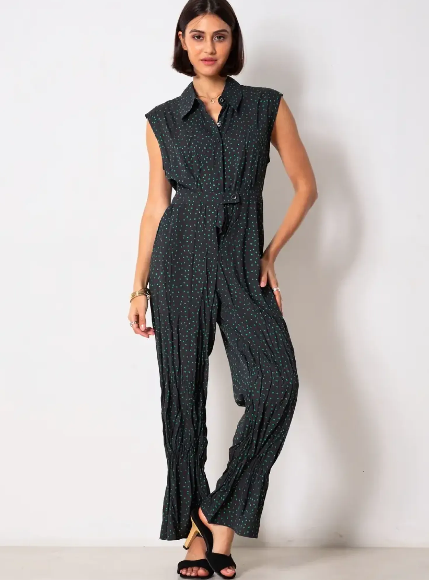 Combi-pantalon Mango Noir