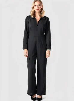 Combi-pantalon Mango Noir
