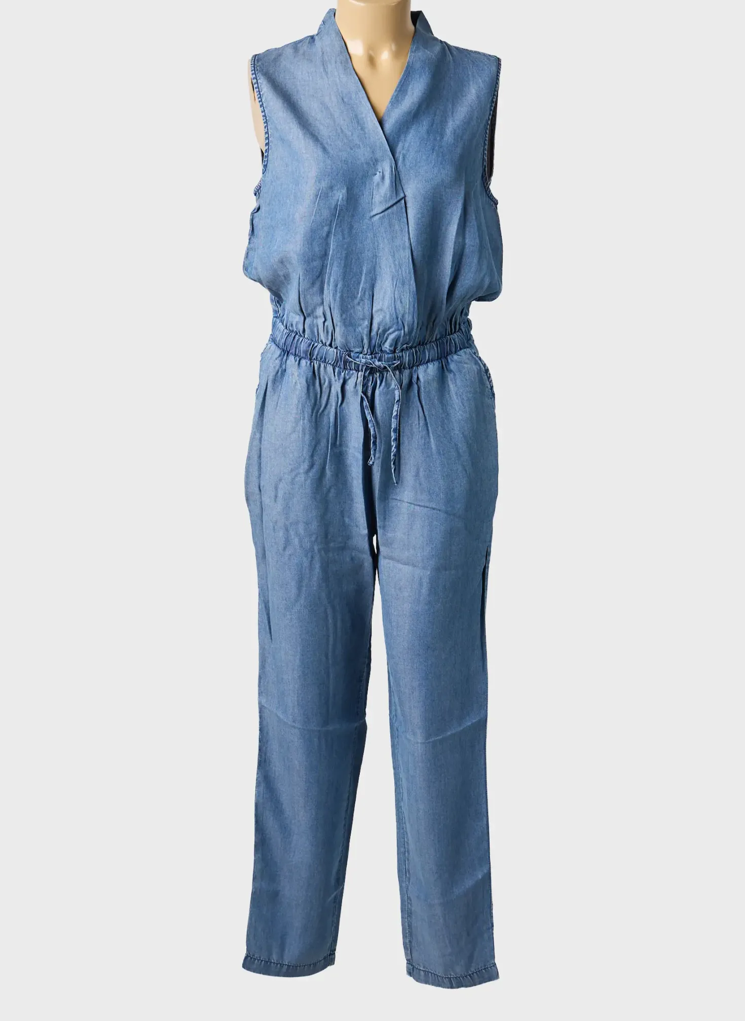 Combi-pantalon Molly Bracken Bleu Sans Manche