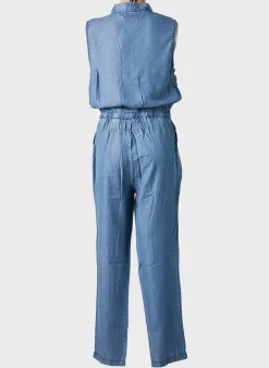 Combi-pantalon Molly Bracken Bleu Sans Manche