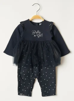 Combi-pantalon Nano & Nanette Bleu Manches Longues