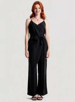 Combi-pantalon Nü Noir Fines Bretelles