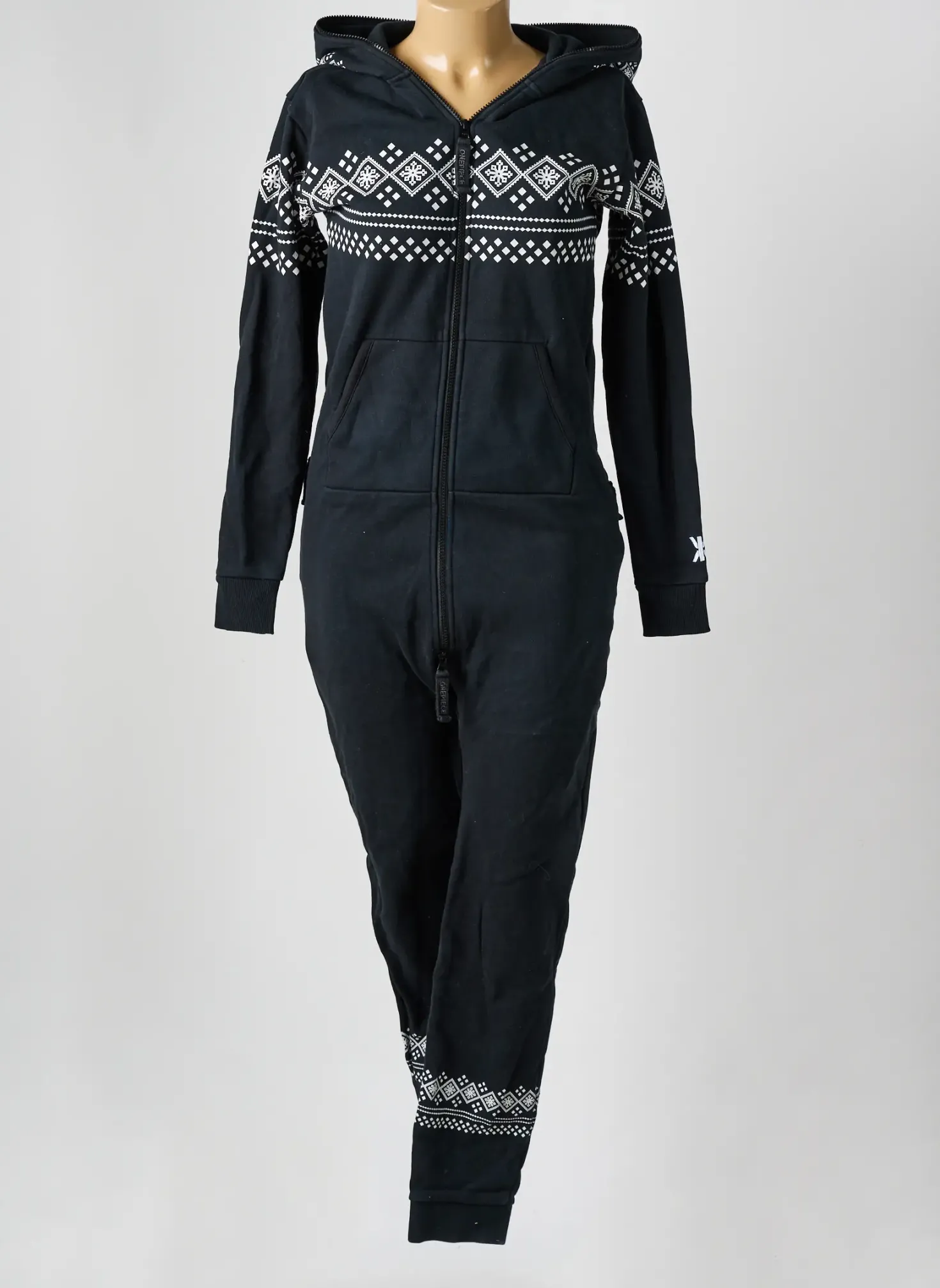Combi-pantalon Onepiece Noir Manches Longues