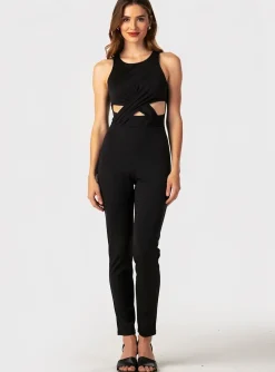 Combi-pantalon Oysho Noir Sans Manche