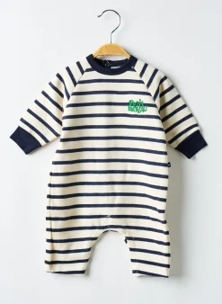 Combi-pantalon Petit Bateau Bleu Manches Longues