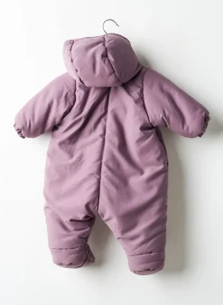 Combi-pantalon Petit Bateau Violet Manches Longues