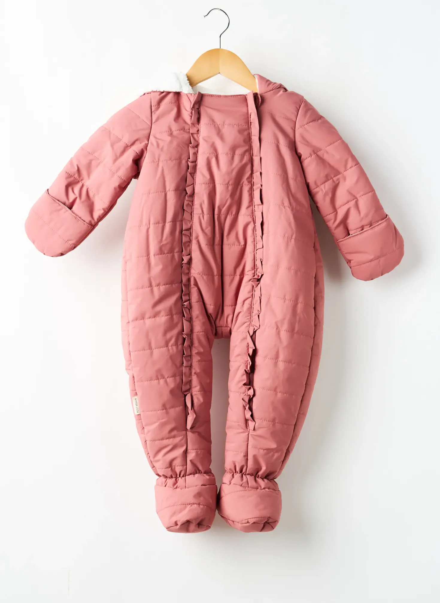 Combi-pantalon Petit Beguin Rose Manches Longues
