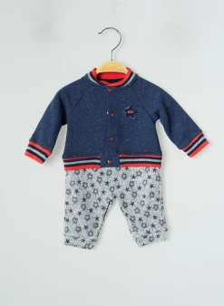 Combi-pantalon 3 Pommes Bleu Manches Longues