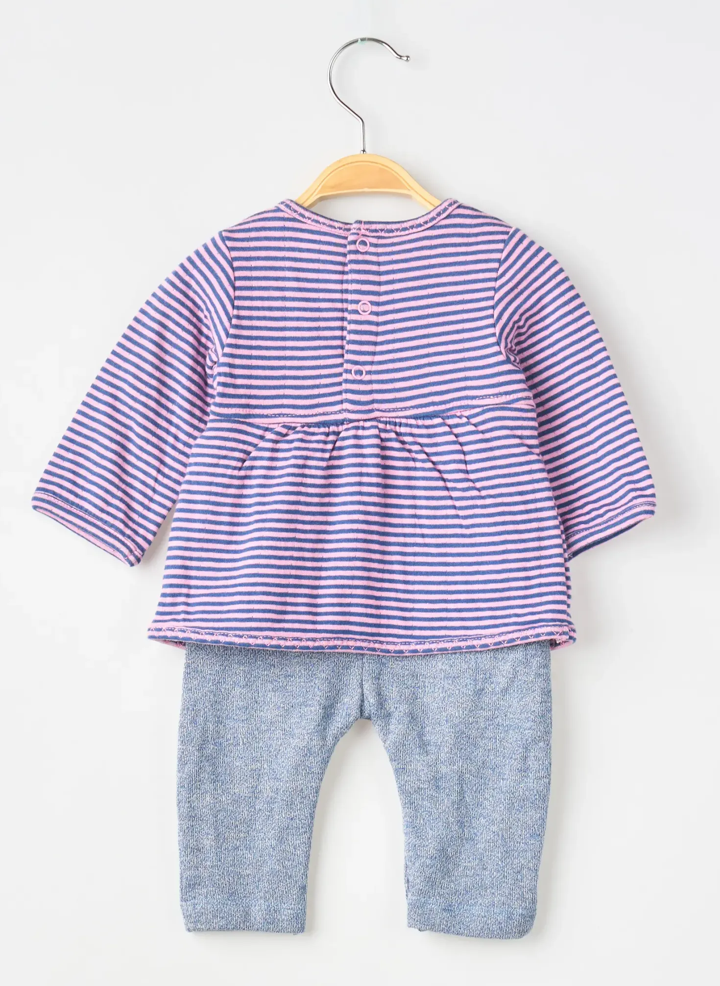 Combi-pantalon 3 Pommes Bleu Manches Longues
