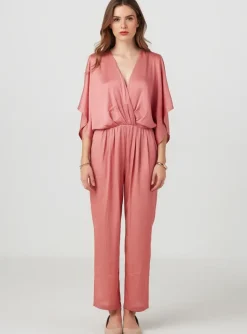 Combi-pantalon See U Soon Rose Manches Courtes