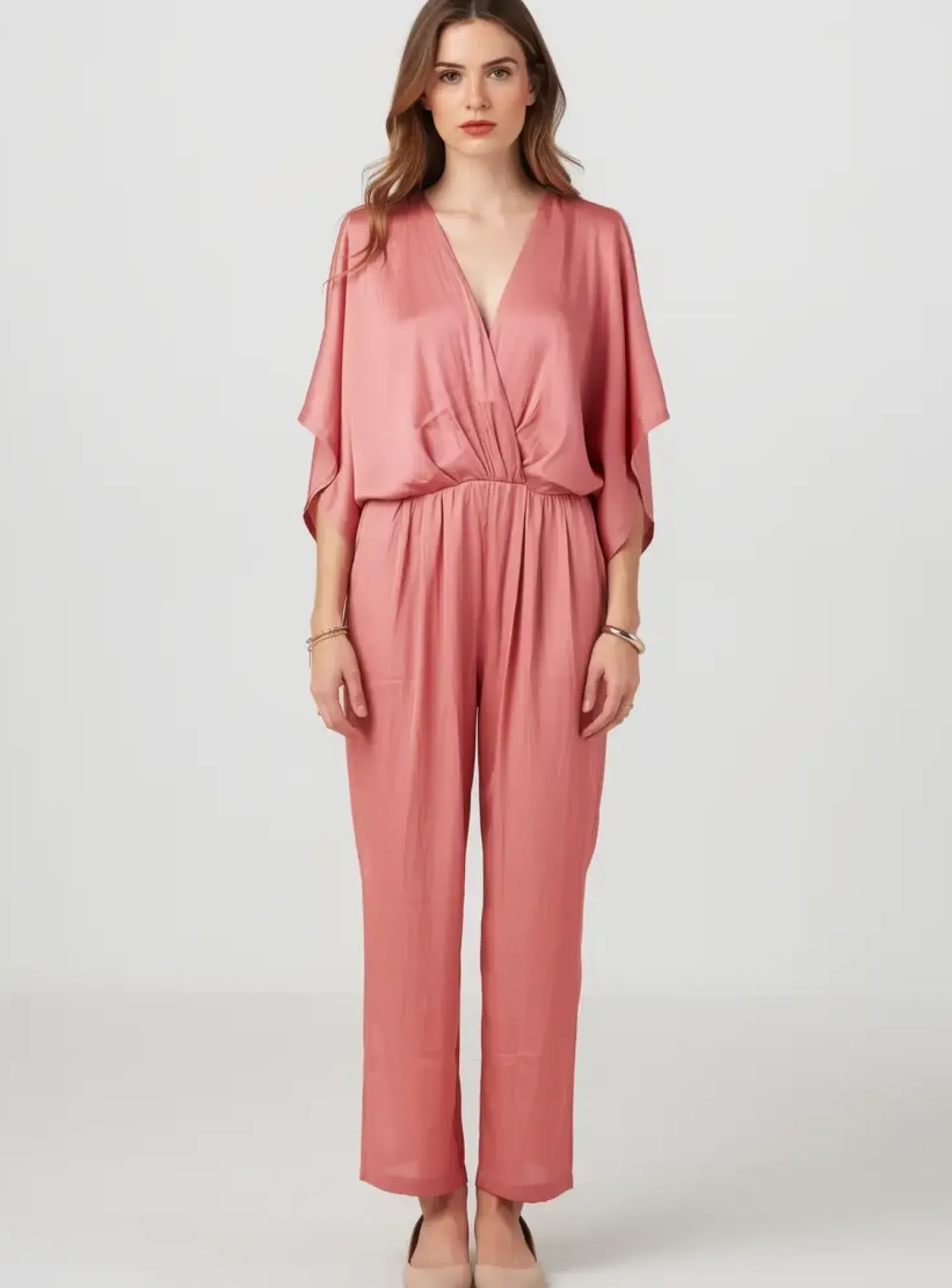 Combi-pantalon See U Soon Rose Manches Courtes