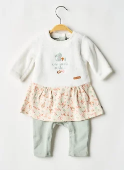 Combi-pantalon Sucre D'orge Blanc Manches Longues