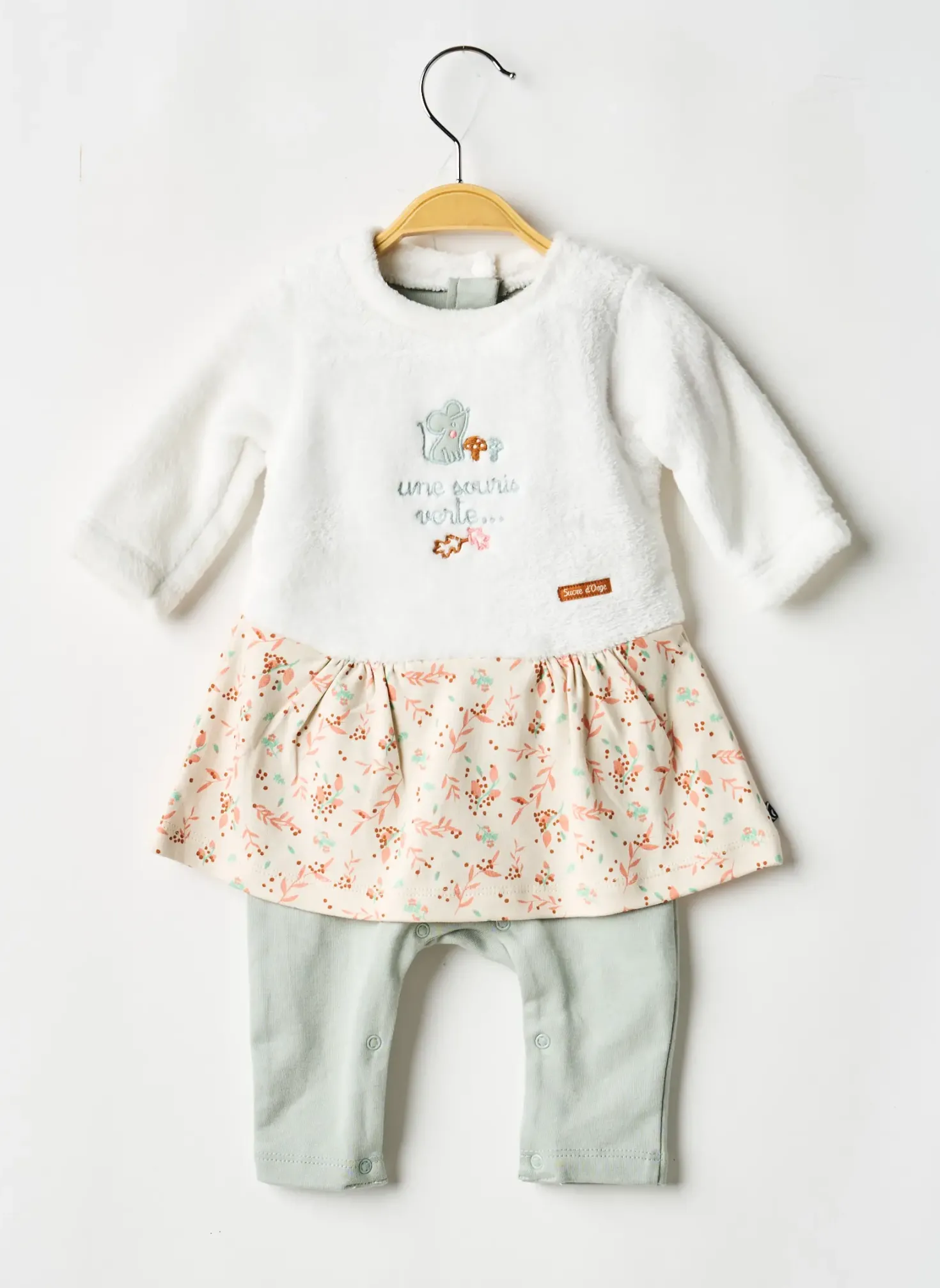 Combi-pantalon Sucre D'orge Blanc Manches Longues