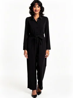Combi-pantalon Surkana Noir Manches Longues