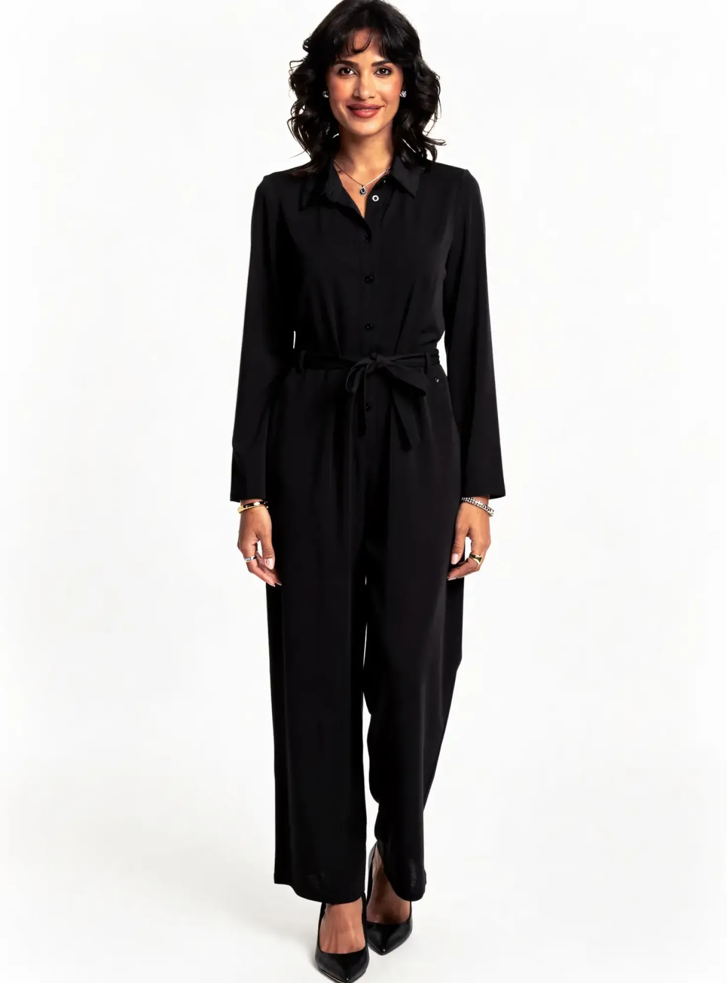 Combi-pantalon Surkana Noir Manches Longues