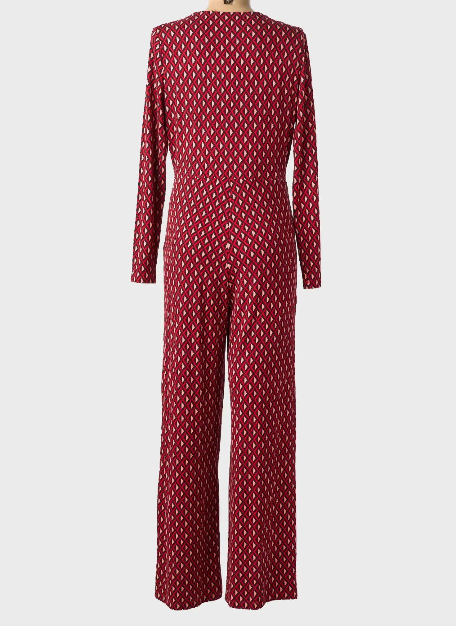 Combi-pantalon Surkana Rouge Manches Longues