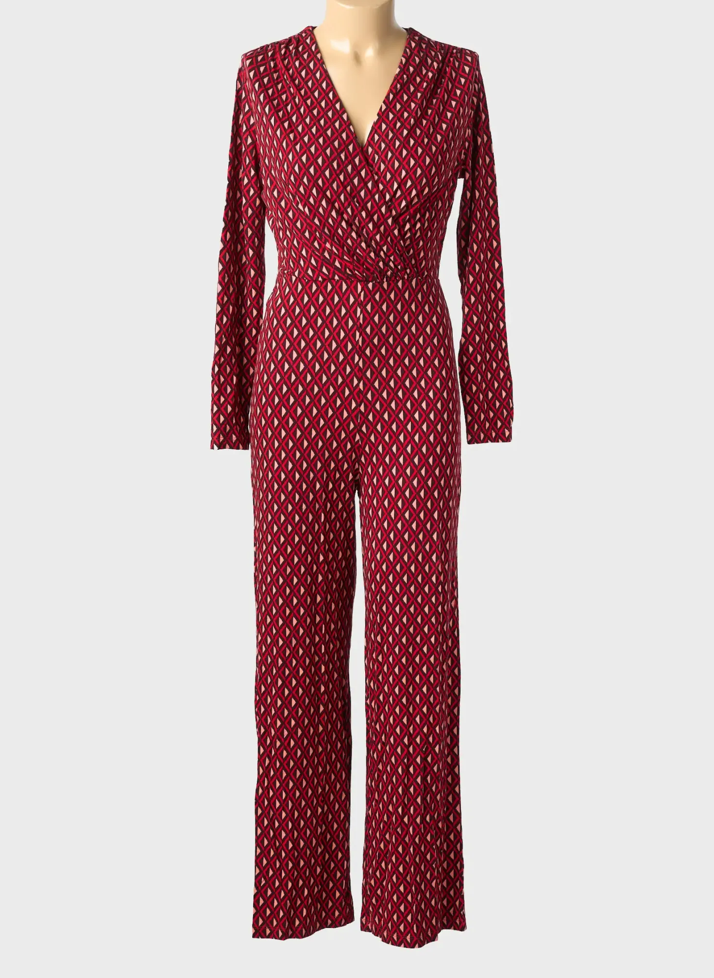 Combi-pantalon Surkana Rouge Manches Longues