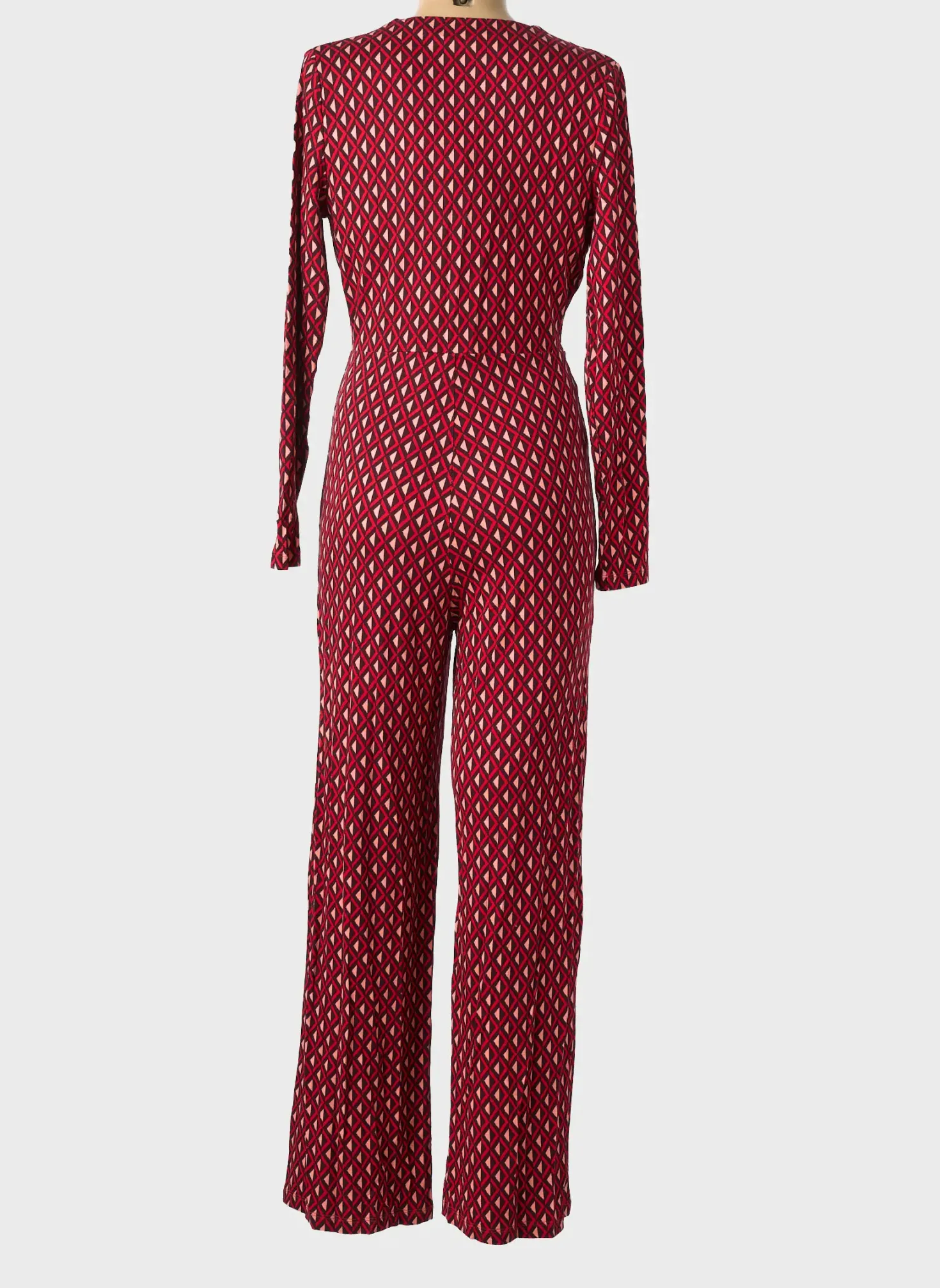 Combi-pantalon Surkana Rouge Manches Longues