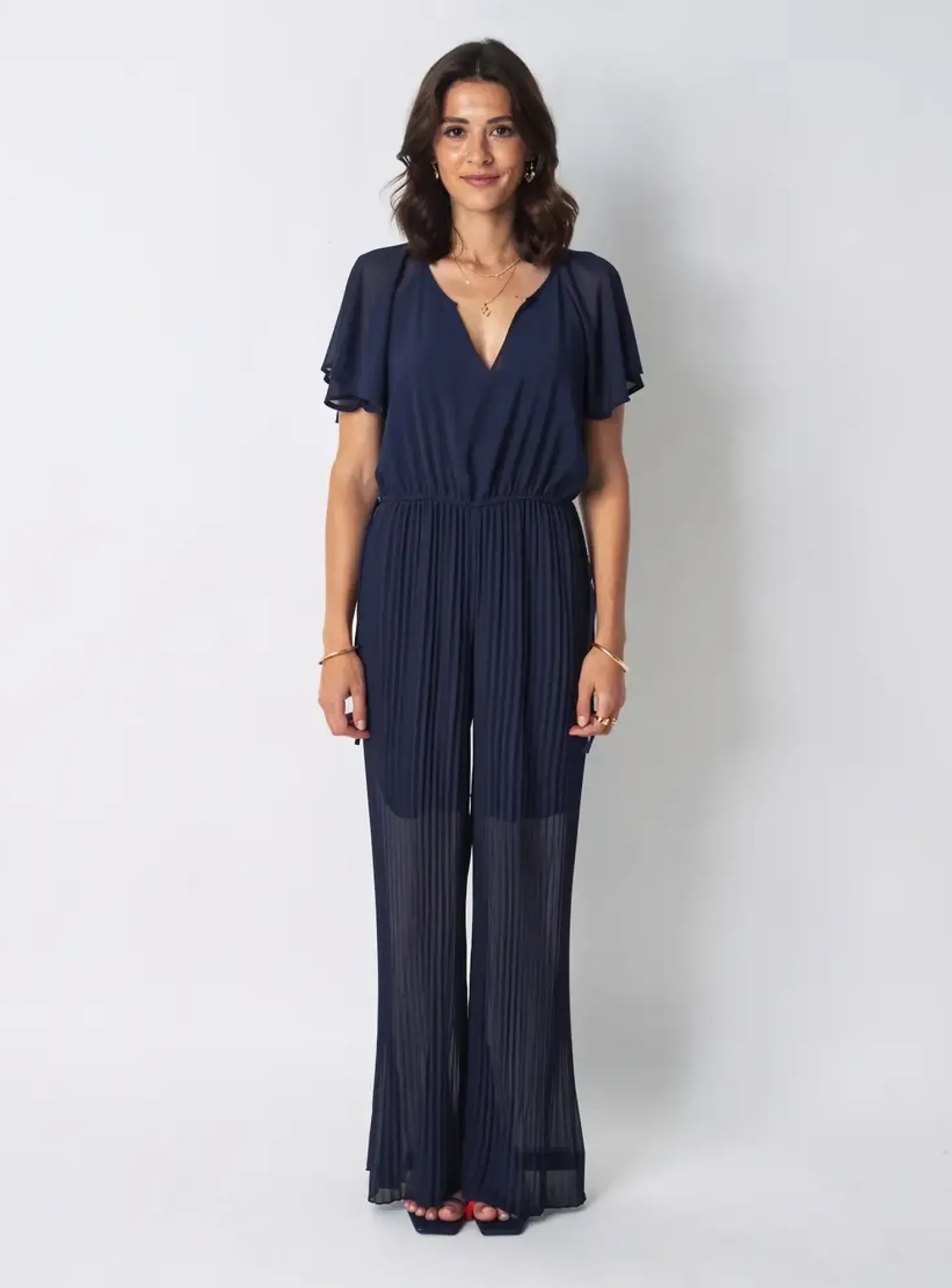 Combi-pantalon Tiffosi Bleu Manches Courtes