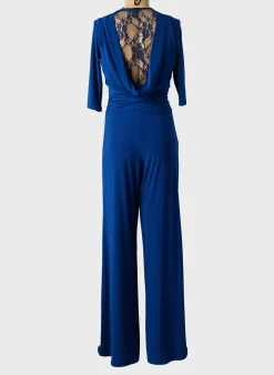 Combi-pantalon Waipaï Bleu Manches 3/4