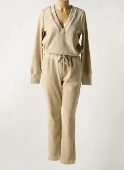 Combi-pantalon Yaya Beige Manches Longues