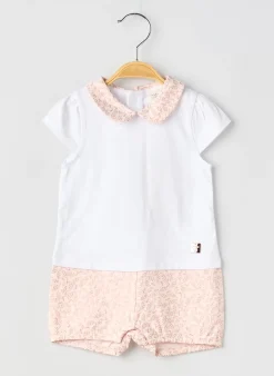 Combishort Carrement Beau Rose Manches Courtes
